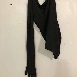 One armed Halloween style Black bodysuit, size medium